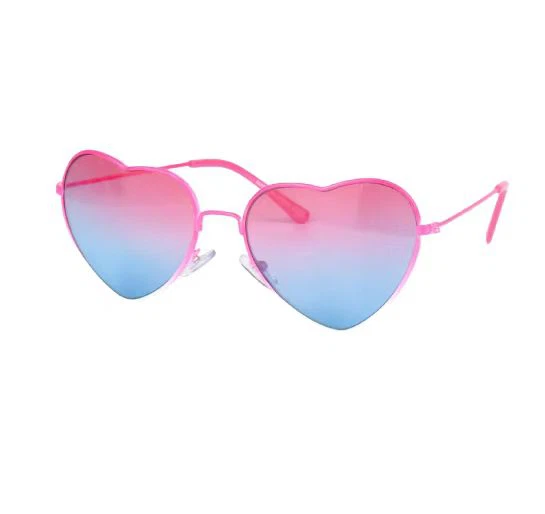 Metal Heart Shape Sunglasses For Kids