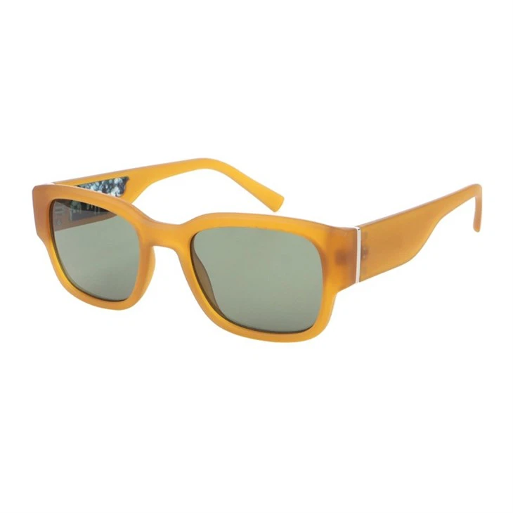 Vintage Plastic Wide Temple Square Wayfarer Unisex Sunglasses 490669